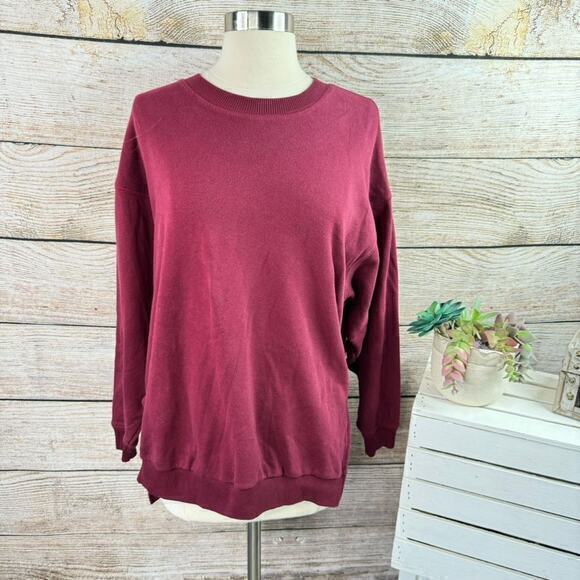American Eagle XXS Maroon Pullover Seriously Soft Sweatshirt Women's - Picture 1 of 9